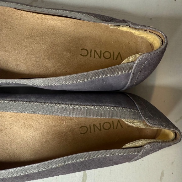 Vionic Caroll Spark Pewter Ballet Flats Sparkly Lavender Shoes - Picture 5 of 10